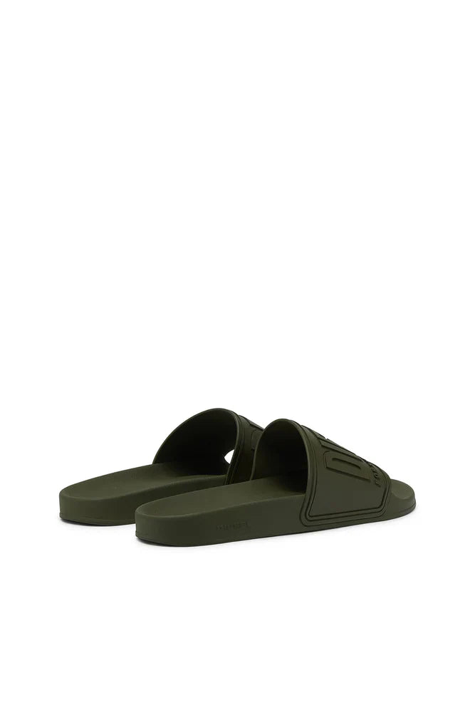 Diesel Sa-Mayemi-Pool Slides With 3D Logo "Green"
