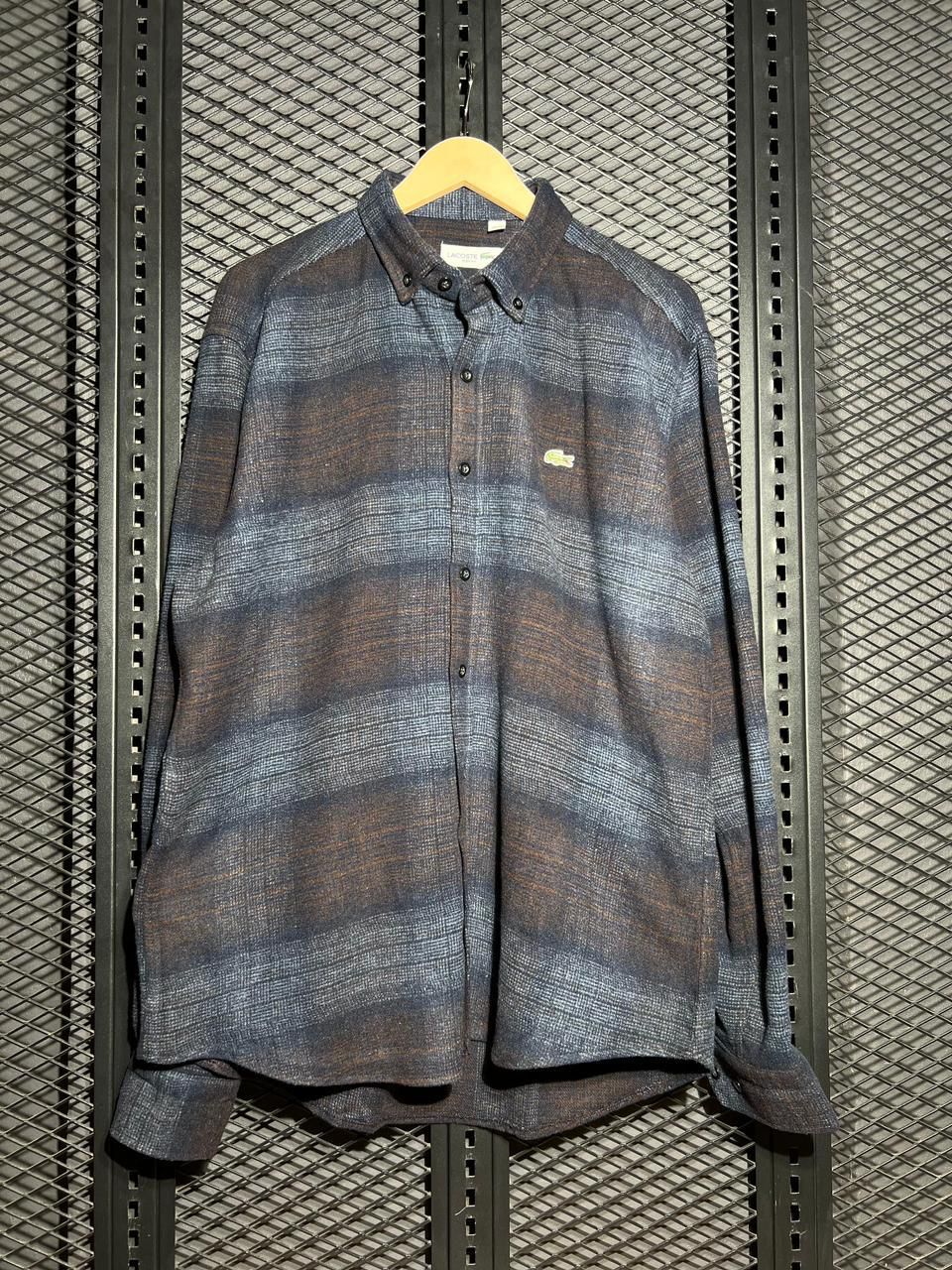 Lacoste Scotch Plaid Flannel Shirt
