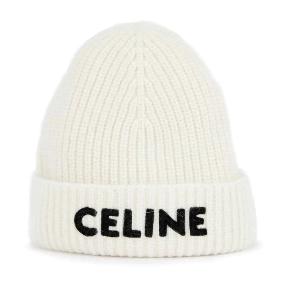 Celine Laine Knit Beanie "white"