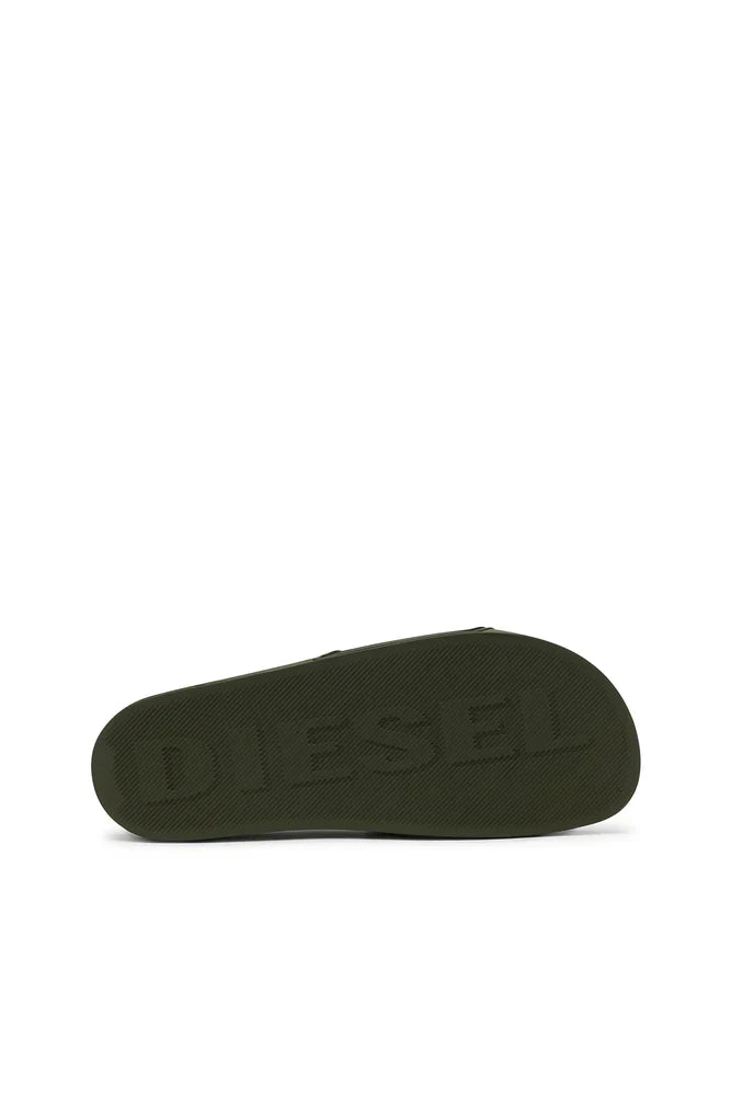 Diesel Sa-Mayemi-Pool Slides With 3D Logo "Green"
