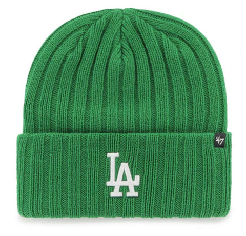 LOS ANGELES DODGERS BEANIE KNIT 47 BRAND RIBBED HAYMAKER