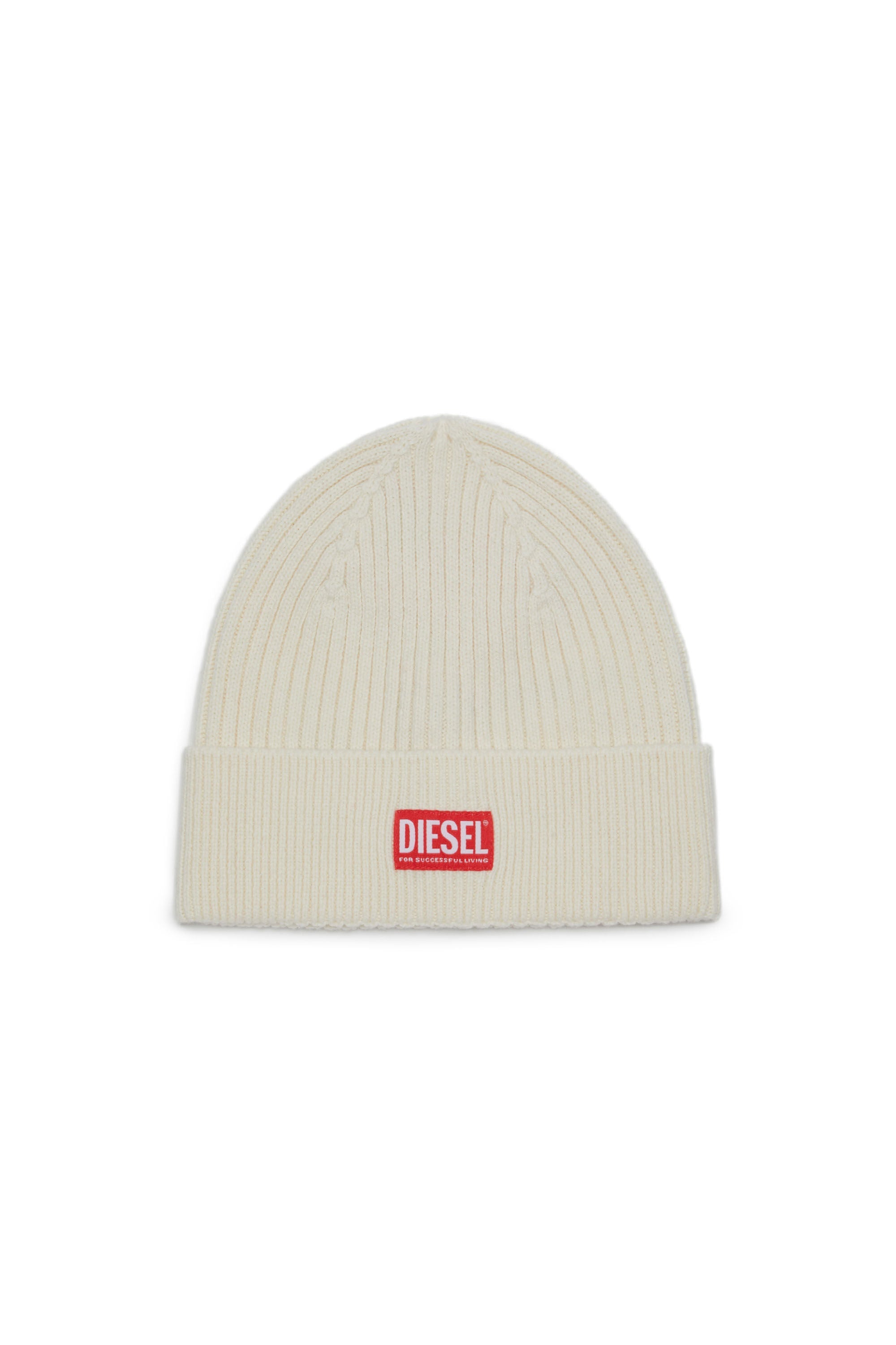 Diesel Ribbed Beanie "Cream"