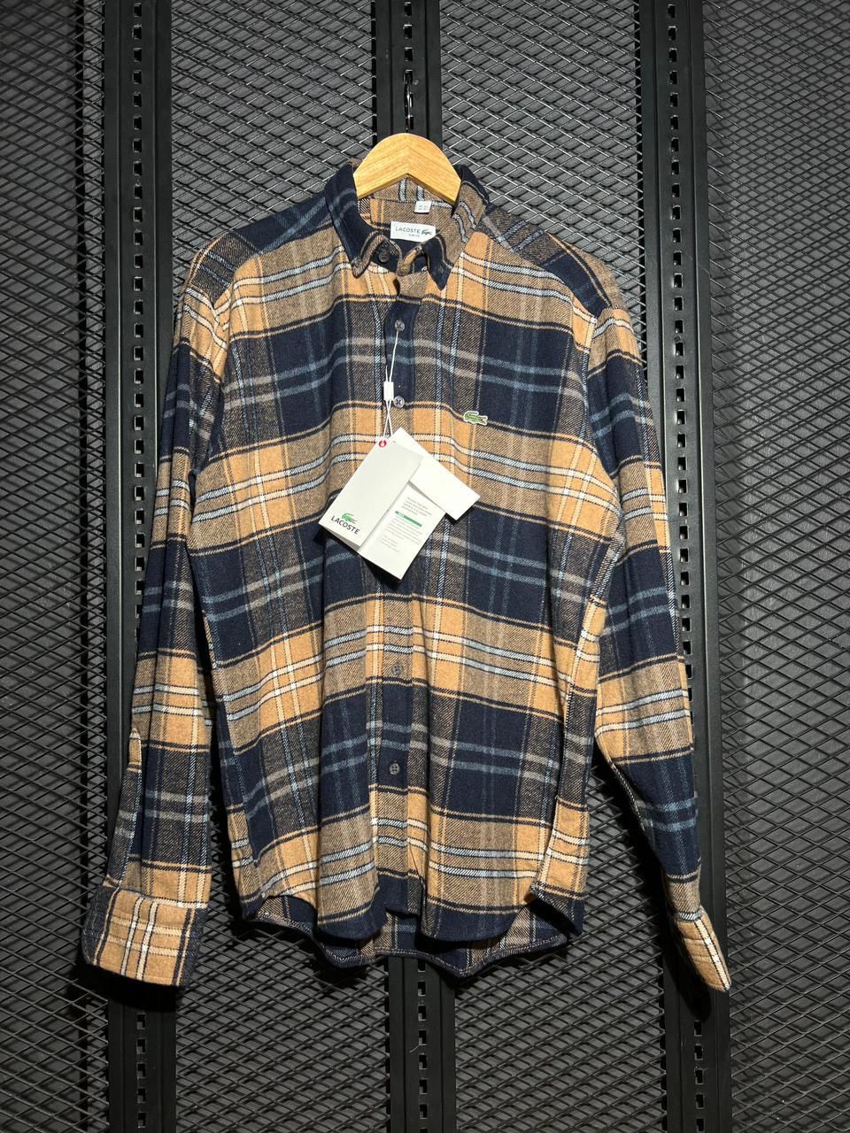 Lacoste Scotch Plaid Flannel Shirt