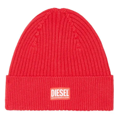 Diesel Ribbed Beanie "Red"
