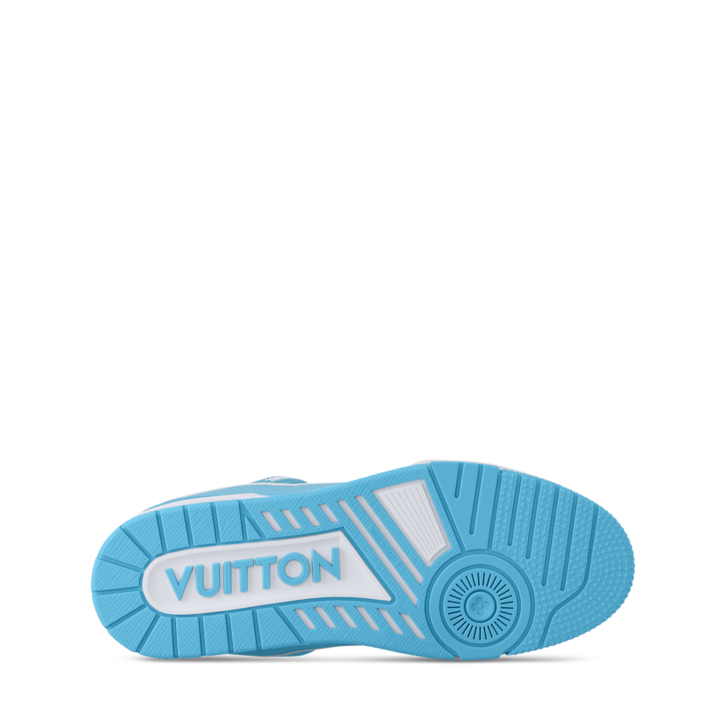 LOUIS VUITTON LV TRAINER WHITE BLUE FULLY BOXED