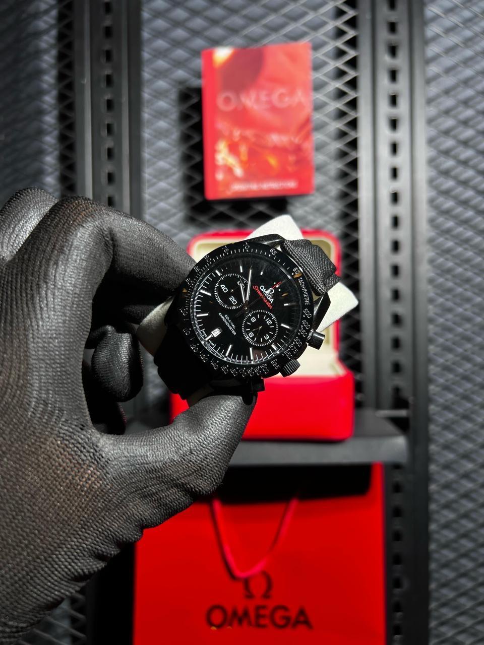 Omega Watch "Black Rubber Straps"