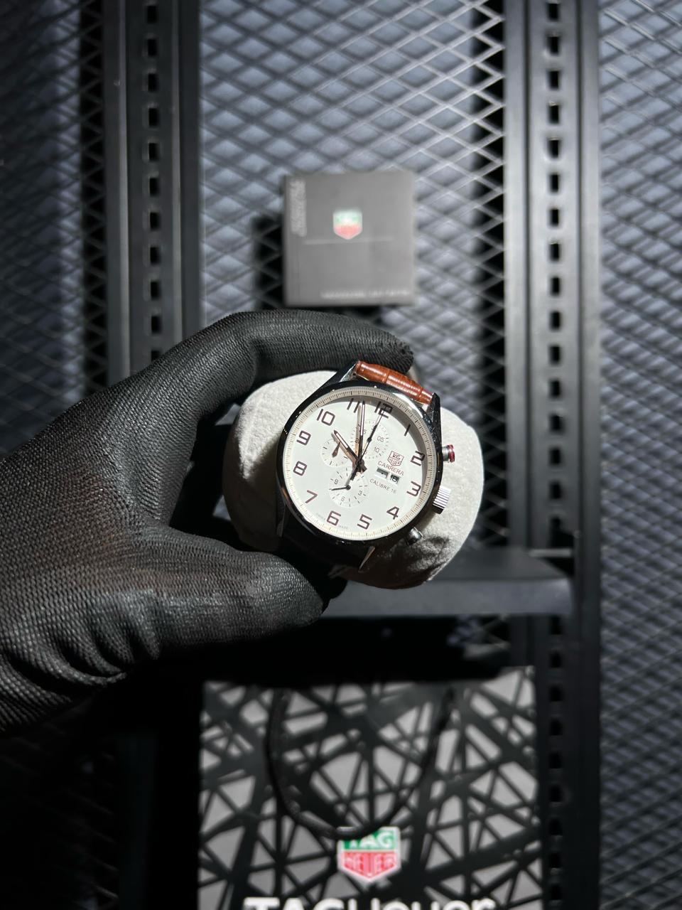 Omega Watch "Brown leather Straps"