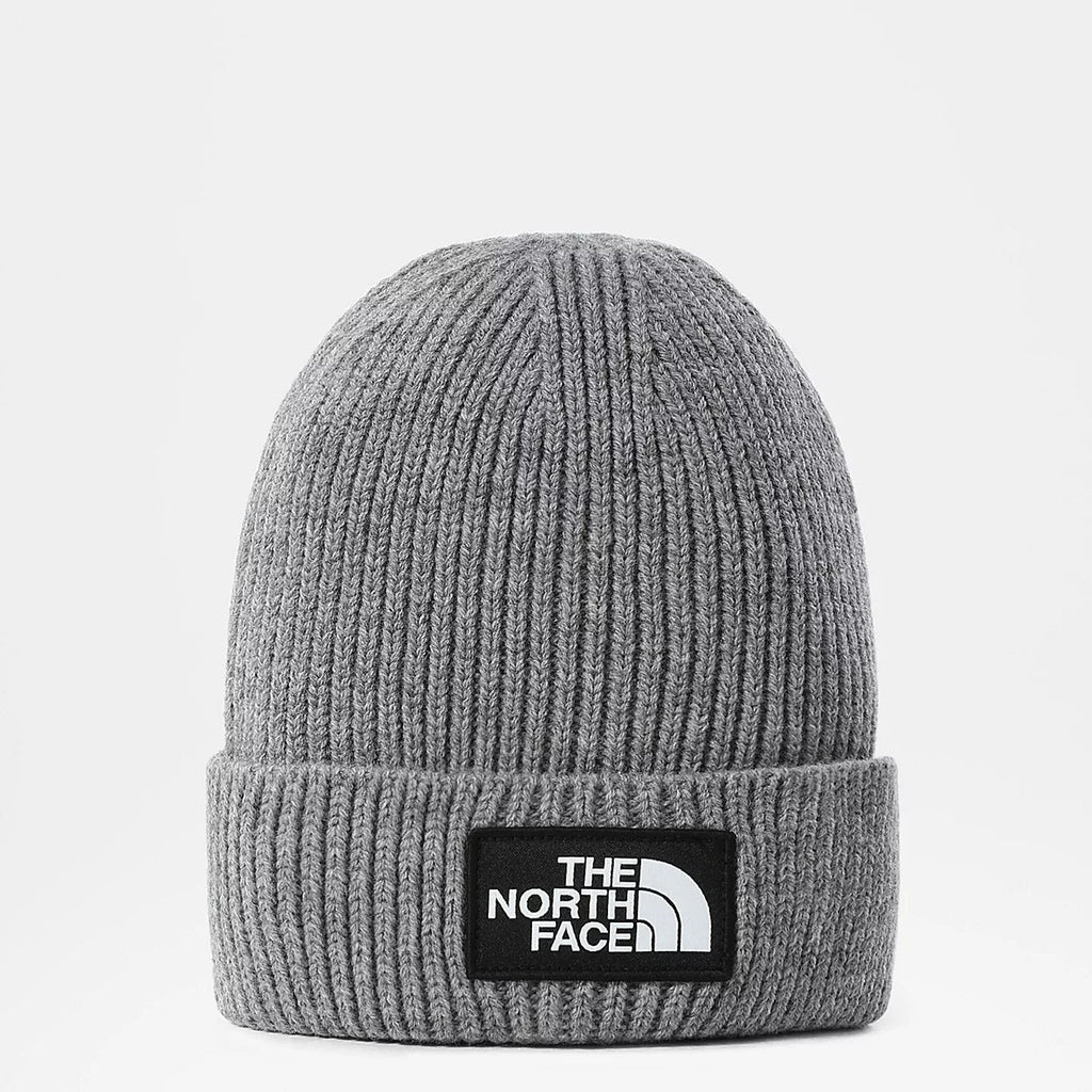 North Face TNF Logo Box Cuffed Beanie